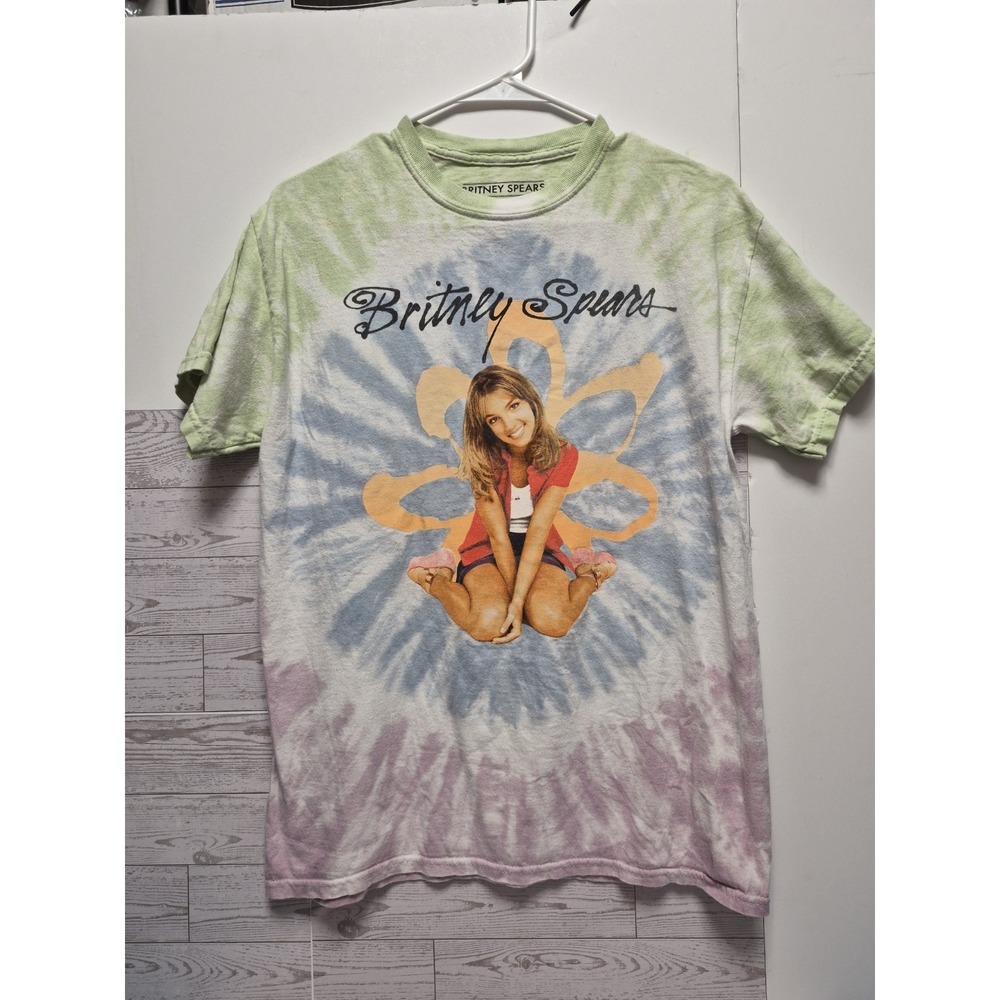 Britney Spears t shirt Tye Dye Pastels 2021 Graphic Print YOUNG PIC OF HER